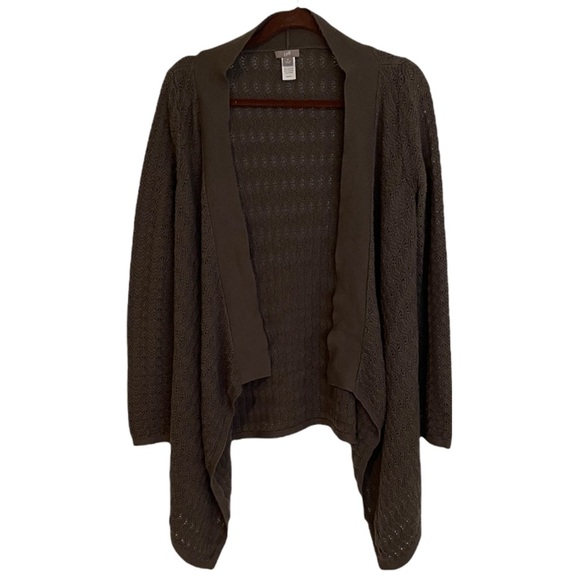 J. Jill draped front knit cardigan size M - Picture 1 of 5